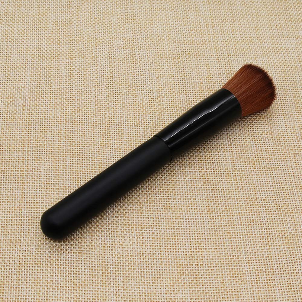 AKOAK 1 Pack Black Makeup Brush Concave Flour Bottom Brush BB Cream Foundation Brush Professional Beauty Tools