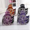 Women Lady Elegant Rhinestones Hair Claw Acrylic Leaves Hair Clip Hairpin Exquisite Fancy Hair Jaw Clips (Wine Red) view 3