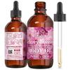 Dead Sea Collection Body Oil for Dry Skin - Cherry Blossom & Vitamin E, A, D Moisturizing Oil - Anti-Aging and Skin Elasticity Support - (4 fl.oz) view 1