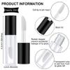 AKOAK 10 Pcs 0.8ml Empty Transparent Plastic Lip Glaze Bottle, DIY Homemade Mini Lipstick Lip Glaze Sample Bottle, Reusable, Portable Makeup Tool Accessories view 2