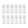 10ml Clear Plastic Squeeze Bottle with Flip Cap - Empty Refill Cosmetic Perfume Makeup Water Cleanser Shower Gel Emulsion Lotion Liquid Sample Container Pack of 12 (Clear Cap) view 1