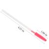 100 Pcs Silicone Mascara Wands Disposable Eyelash Brushes for Extensions Lash Applicators Makeup Tool Kit (Clear Handle/Deep Pink Brush Head) view 2