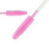 100 Pcs Silicone Mascara Wands Disposable Eyelash Brushes for Extensions Lash Applicators Makeup Tool Kit (Clear Handle/Light Pink Brush Head) view 4