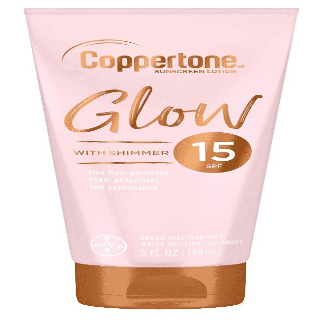 Coppertone Spf#15 Glow Shimmer Lotion 5 Ounce (148ml) (3 Pack)