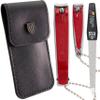 3 Swords Germany  Brand Quality fingernail & toenail Clipper, Manicure, Pedicure Nail Care by with Metal Nail File and case, red Edition view 1