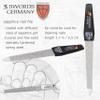 3 Swords Germany  Brand Quality fingernail & toenail Clipper, Manicure, Pedicure Nail Care by with Metal Nail File and case, red Edition view 4