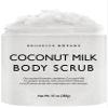 Brooklyn Botany Coconut Milk Body Scrub - Moisturizing and Exfoliating Body, Face, Hand, Foot Scrub - Fights Stretch Marks, Fine Lines, Wrinkles - Great Gifts for Women & Men - 10 oz view 1