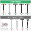 Linkidea Short Handle Safety Razor Stand, Stainless Steel Shaver Holder, Men's Travel Stand, Compatible with Razor Handle Less Than 3.5'' (Silver/Polished Chrome) view 4