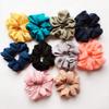 10Pcs Chiffon Flower Hair Scrunchies Hair Bands Colorful Hair Accessories Hair Rope Hair Hoop Hair Ties Ponytail Holder view 3