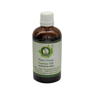 R V Essential Pure Neem Carrier Oil 30ml (1.01oz)- Azadirachta Indica (100% Pure and Natural Cold Pressed)