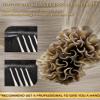 Hetto Utip Hair Extensions Human Hair Blonde K Tip Hair Extensions Human Hair Higilight Ash Blonde with Bleach Blonde Ktips Hair Extension Real Human Hair for Women Silky Straight 18 Inch 50g 50s view 2
