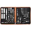 3 Swords Germany - Brand Quality 23 Piece Manicure Pedicure Grooming kit Set for Professional Finger & Toe Nail Care Tweezers File Clipper Fashion Leather case in Gift Box, Made by 3 Swords (7452) view 1