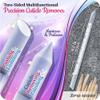 GLADZY Glass Cuticle Pusher Tool - 2 pcs Dual Ended Manicure Stick, Etched Crystal Glass Cuticle Remover, Callous and Dry Skin Fingertip File, Nail Shaper, Professional Nail Care, Ethically Made in EU view 2
