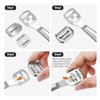 24 Pieces Callus Shaver Set, 20 Replacement Slices Blades 2 Callus Shavers and 2 Foot File Head Foot Care Tools Steel Handle Hard Skin Remover for Hand Feet (Grooved Handle) view 4
