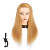 Traininghead 100% Human Hair Mannequin Head Hairdresser Training Head Cosmetology Manikin Head Doll Head With Free Clamp (Light Blonde) view 1