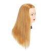 Traininghead 100% Human Hair Mannequin Head Hairdresser Training Head Cosmetology Manikin Head Doll Head With Free Clamp (Light Blonde) view 2
