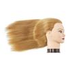 Traininghead 100% Human Hair Mannequin Head Hairdresser Training Head Cosmetology Manikin Head Doll Head With Free Clamp (Light Blonde) view 3