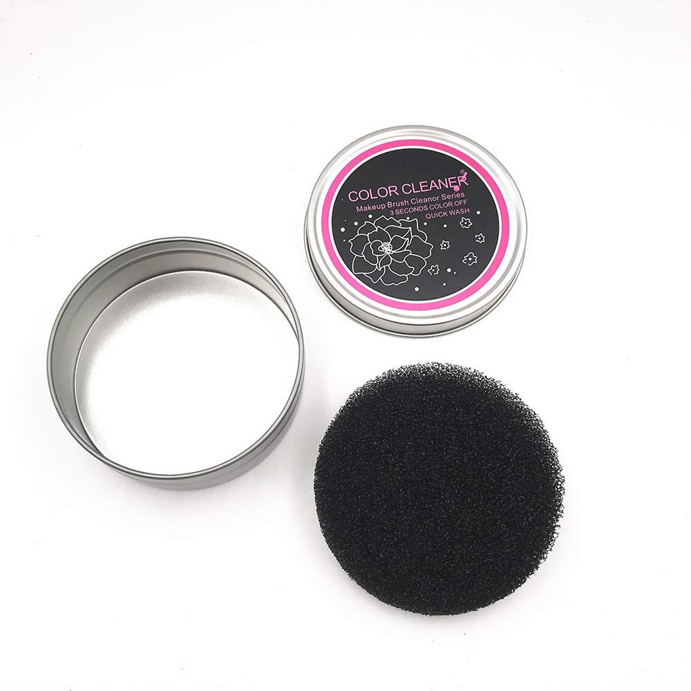 AKOAK 1 Pack Makeup Brush Scrub Box Quick Cleansing Makeup Tool Eye Shadow Brush Scrubber Cleaning Kit