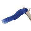 Hetto Tape in Hair Extensions Seamless 22 Inches Invisible Tape in Extensions 10Pcs 25G Tape in Remy Hair Extensions Human Hair Blue Color view 2