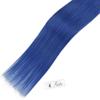 Hetto Tape in Hair Extensions Seamless 22 Inches Invisible Tape in Extensions 10Pcs 25G Tape in Remy Hair Extensions Human Hair Blue Color view 3