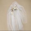 Cat ears headband with flowers, Bride hair accessories view 4