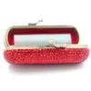 Bestbling Bling Rhinestone Crystal Lipstick Case Holder Organizer bag Cosmetic Storage for Women's Lipstick Jewelry Kit (Red) view 3