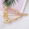Geometric Classic Pearl Hairpin Women Diamond Long Hair Clips Temperament Hair Curlers (Triangle) view 2