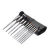 MSQ Wool Makeup Brush Set 11pcs with Portable Tie-up Bag for Foundation Powder Contour Blending Eye Shadow view 1