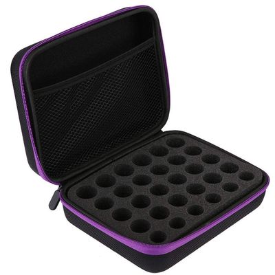 30-Bottle Essential Oil Carrying Case for 5ml,10ml,15ml Portable Scented Oils Holder Traveling Carrying Case Storage Box(Purple)