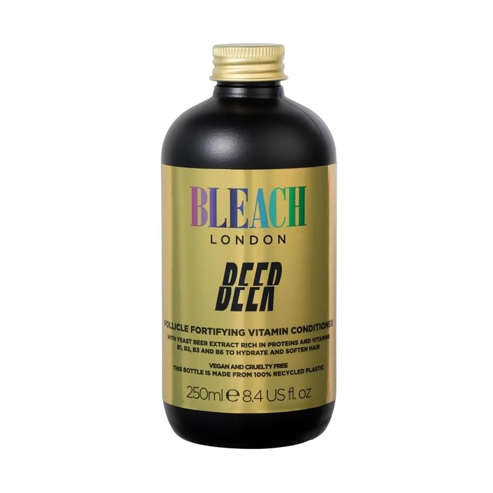 Bleach London Beer Conditioner (250 ml / 8.45oz) Beer Conditioner, Follicle Fortifying Vitamin Conditioner 250ml - With B Vitamins