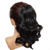 16inch Hair Piece Ponytail Extension wavy Light Curled Nature Looking Heat-Resisting (1# off black) view 2