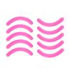 AKOAK Universal Soft High Elastic Silicone Eyelash Clip Replacement Pad, Eyelash Clip Filler Pad - Pack of 10 (Dark Pink) view 1