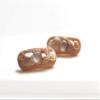 Blush Shell Mini Hair Clips view 3