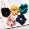 10PCS Chiffon Elastic Hair Bands Hair Scrunchies Solid Color Hair Ties Ponytail Holder Hair Rope view 2