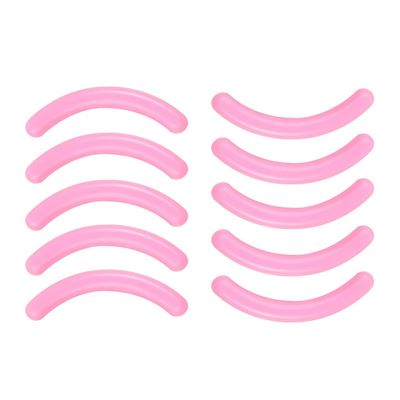 AKOAK Universal Soft High Elastic Silicone Eyelash Clip Replacement Pad, Eyelash Clip Filler Pad - Pack of 10 (Light Pink)