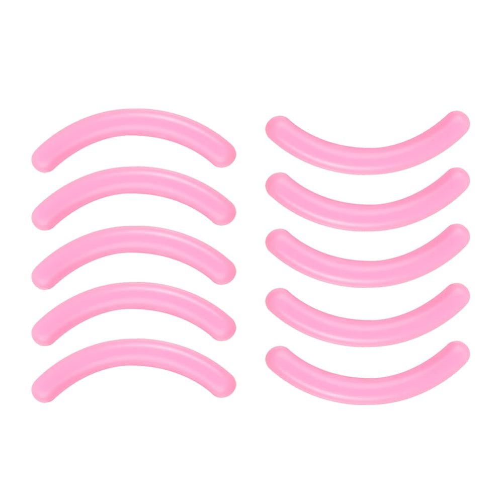 AKOAK Universal Soft High Elastic Silicone Eyelash Clip Replacement Pad, Eyelash Clip Filler Pad - Pack of 10 (Light Pink)