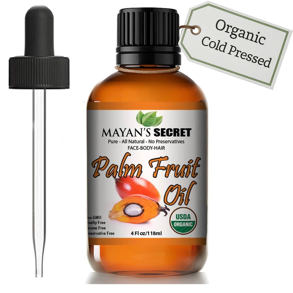 Mayan's Secret USDA CERTIFIED ORGANIC PALM FRUIT OIL/Refined/Undiluted Cold Pressed