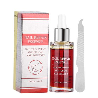12 ml Nail Care Solution Set, Powerful Nail Repair Essence, Nail Care Solution with Nail File, Nail Care Tool, Anti- Nail Treatment Effective Repair Solution
