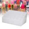 24 Grids Lipstick Holder Display Stand Cosmetic Organizer Women Makeup Storage Box Brushes Bottles Display Rack Holder(White) view 2