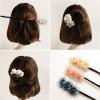 3 Pieces Magic Pearl Donut Hair Accessory for Women - DIY Flower Bow & Curl Style Maker view 3
