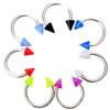 Ammzzoo111_Navel nail Stainless Steel Belly Button Navel Piercing Stud, 50/90Pcs Acrylic Tongue Nose Nipple Nails Belly Navel Ring Body Piercing Decor - 50 Pcs view 2
