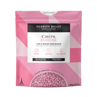 Cirepil - Eurose - 800g / 28.22 oz Hard Wax Beads Bag - All-Purpose Creamy for Face, Bikini & Body - Effective on Coarse & Fine Hair - Unscented Professional Formula - Low Temp Refill Bag