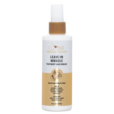 Joyce Giraud Leave-In Miracle Treatment with Pure4 Oils, 6 Oz, Protects from Breakage, Tames Frizz, Adds Shine, Weightless Formula