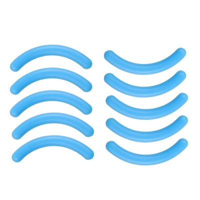 AKOAK Universal Soft High Elastic Silicone Eyelash Clip Replacement Pad, Eyelash Clip Filler Pad - Pack of 10 (Sky Blue)