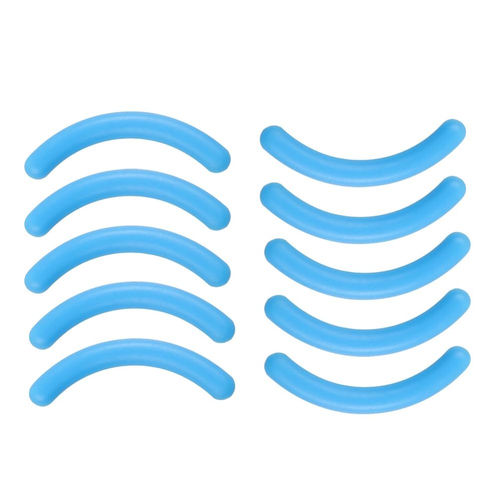 AKOAK Universal Soft High Elastic Silicone Eyelash Clip Replacement Pad, Eyelash Clip Filler Pad - Pack of 10 (Sky Blue)