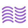 AKOAK Universal Soft High Elastic Silicone Eyelash Clip Replacement Pad, Eyelash Clip Filler Pad - Pack of 10 (Purple) view 1