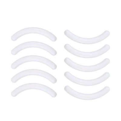 AKOAK Universal Soft High Elastic Silicone Eyelash Clip Replacement Pad, Eyelash Clip Filler Pad - Pack of 10 (White)