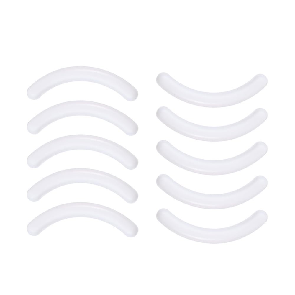 AKOAK Universal Soft High Elastic Silicone Eyelash Clip Replacement Pad, Eyelash Clip Filler Pad - Pack of 10 (White)