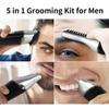 Abbicen New 5 in 1 Multi-functional Beard Trimmer Men's Grooming Kit Dual Shaver Body Trimmer Precision Nose & Ear Trimmer Waterproof Recharqeable Cordless (Black) view 4