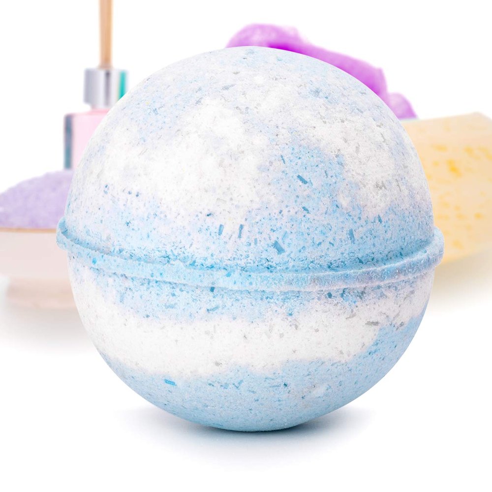 Bath Bomb Deluxe 8oz. And Surprise Jewelry Made in USA, Perfect for Bubble Spa Bath. Handmade Birthday Mothers Day Gifts For Women & Kids (Cotton Blossom, Pendant)